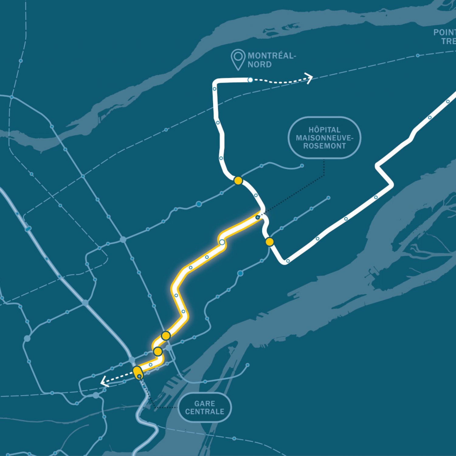 Nouveau tracé pour le REM de l'Est!